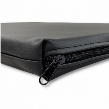 Preview: Topmast Hundekäfig Hundebett Kunstleder Schwarz-105x70cm